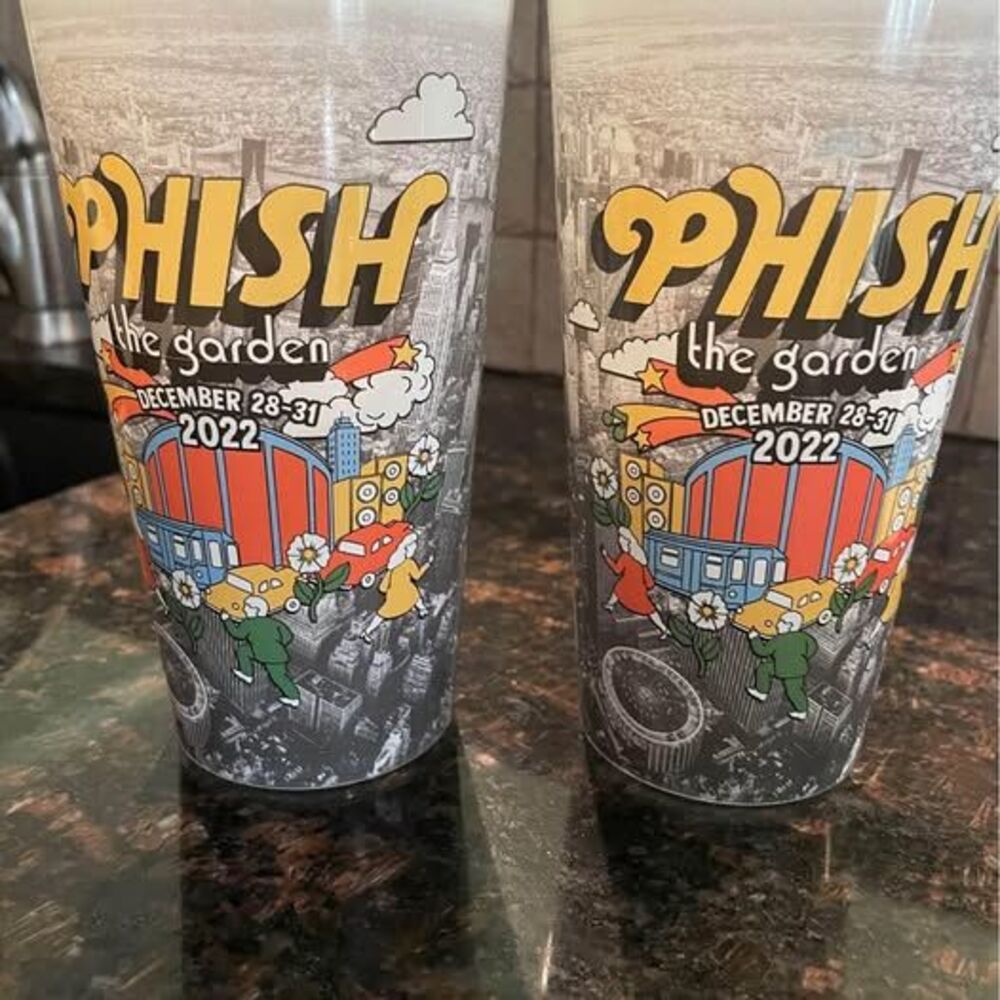 Set of 2 PHISH the Garden December 28-31 2022  Souvenir hard plastic Cups